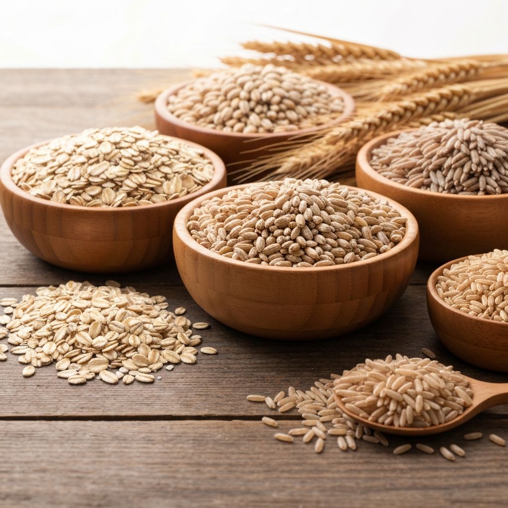 Erilaisia viljoja ja jyviä